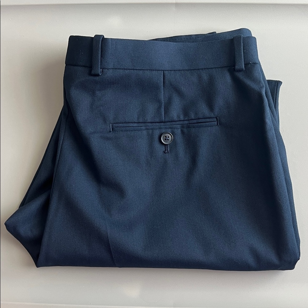 Perry Ellis Textured Dress Pant Blue Size 36